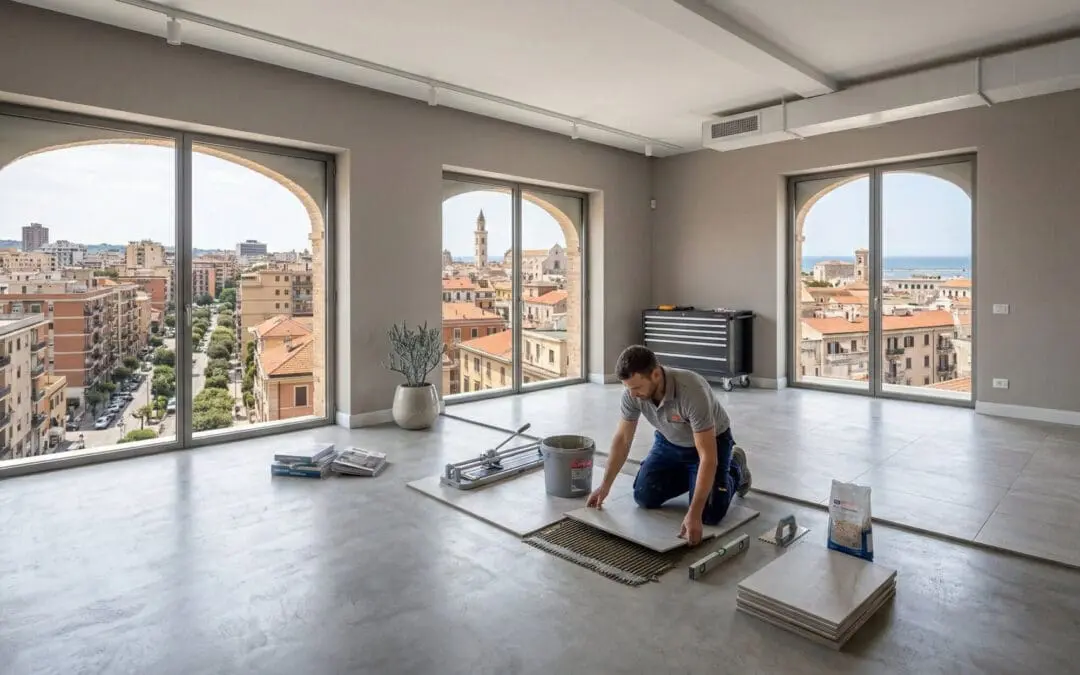 Posa piastrelle in appartamento a Milano